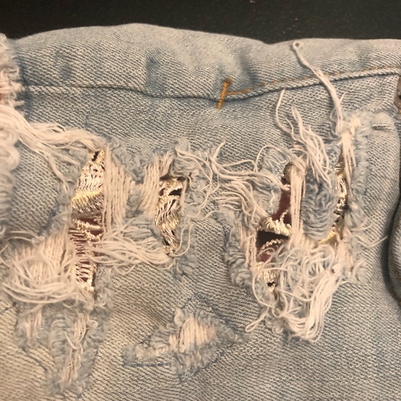 AMERICAN EAGLE Hi Rise Shortie Size 2 - Picture 3 of 5